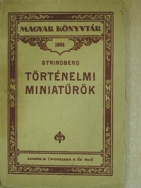 Strindberg Ágost - Történelmi miniatűrök [antikvár]