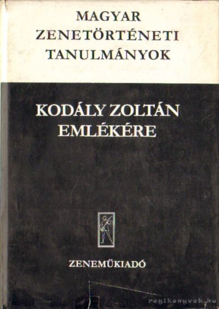 Bónis Ferenc - Magyar zenetörténeti tanulmányok [antikvár]
