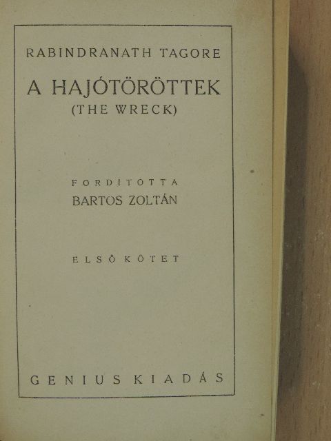 Rabindranath Tagore - A hajótöröttek I-II. [antikvár]