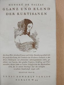 Honoré de Balzac - Glanz und Elend der Kurtisanen [antikvár]