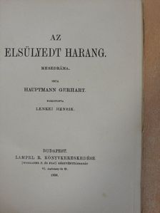 Hauptmann Gerhart - Az elsülyedt harang [antikvár]