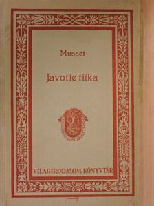 Musset - Javotte titka [antikvár]