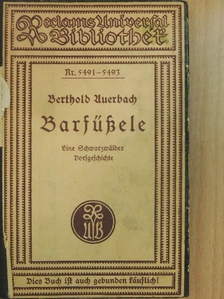 Berthold Auerbach - Barfüßele (gótbetűs) [antikvár]