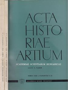 Vayer Lajos - Acta Historiae Artium  Tomus XXI 1-2/3-4 [antikvár]