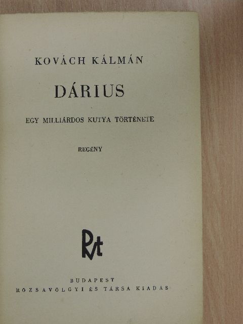 Kovách Kálmán - Dárius [antikvár]