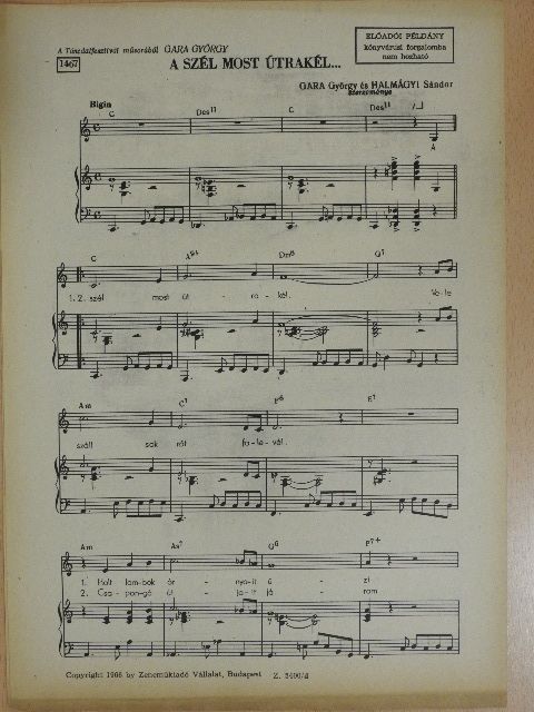 Gara György - A szél most útrakél... [antikvár]