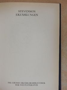 Robert Louis Stevenson - Erzählungen [antikvár]