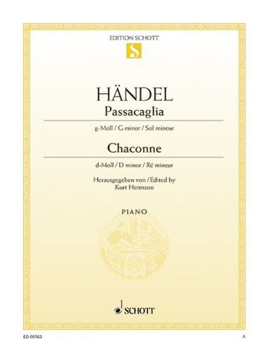 HAENDEL - PASSACAGLIA g-MOLL & CHACONNE d-MOLL FÜR KLAVIER (KURT HERMANN)