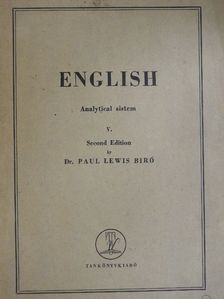 Dr. Bíró Lajos Pál - English V. [antikvár]