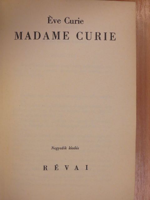 Éve Curie - Madame Curie [antikvár]