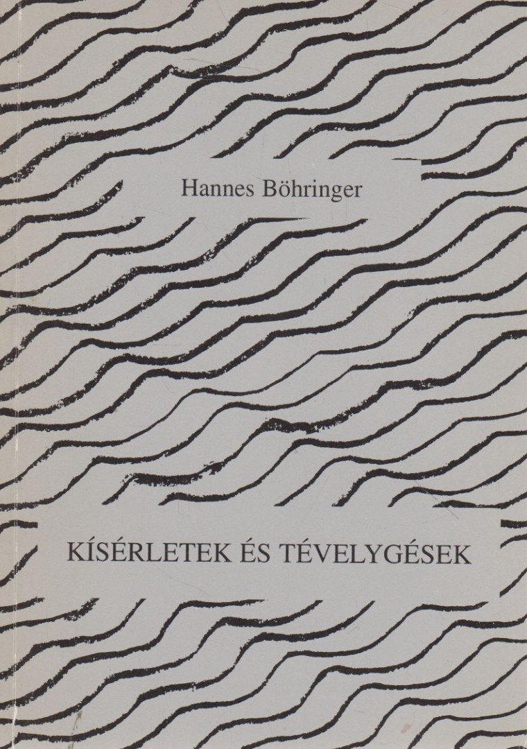 Hannes Böhringer - Kísérletek és tévelygések [antikvár]