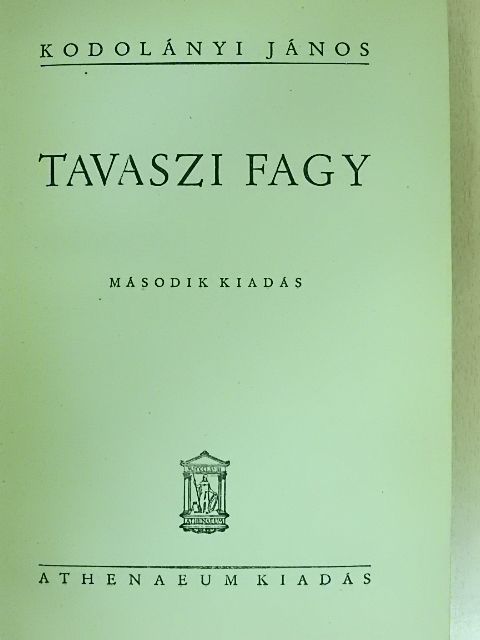 Kodolányi János - Tavaszi fagy [antikvár]