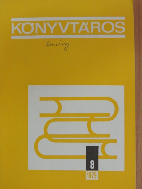 Debreceni Imréné - Könyvtáros 1979. augusztus [antikvár]