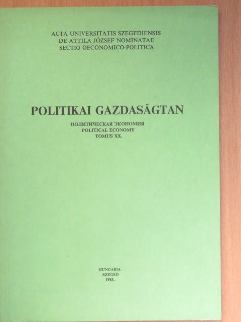 Dr. Andrássy Adél - Politikai gazdaságtan [antikvár]
