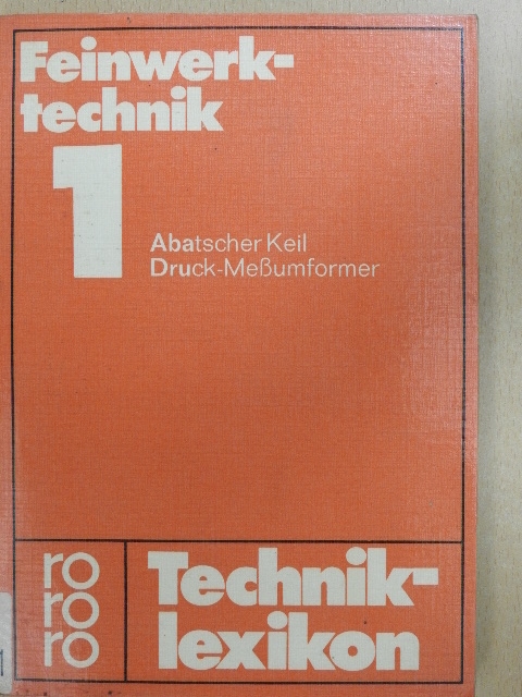 Feinwerktechnik 1-6. [antikvár]