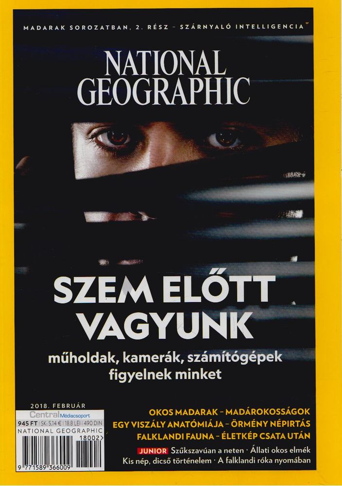 IFJ. VITRAY TAMÁS (SZERK.) - National Geographic Magyarország 2018. február [antikvár]
