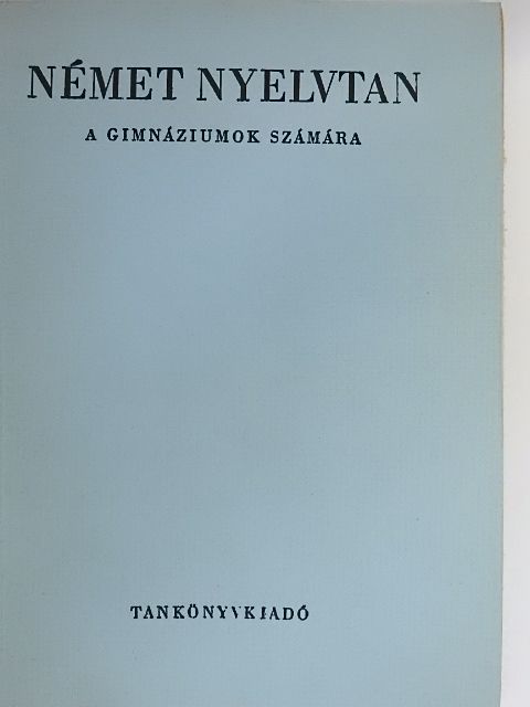 Paulinyi Zoltán - Német nyelvtan [antikvár]