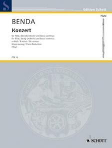 BENDA - KONZERT FÜR FLÖTE, STREICHORCHESTER UN BASSO C. E-MOLL (MAY)