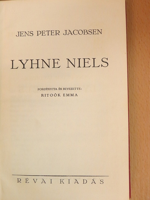 Jens Peter Jacobsen - Lyhne Niels [antikvár]