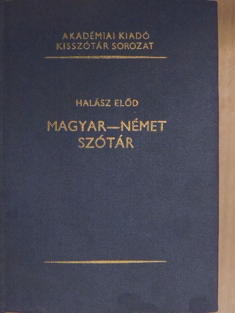 Halász Előd - Magyar-német szótár [antikvár]