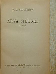 R. C. Hutchinson - Árva mécses [antikvár]