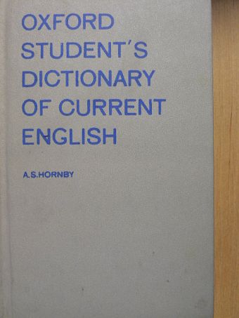 A. S. Hornby - Oxford Student's Dictionary of Current English [antikvár]