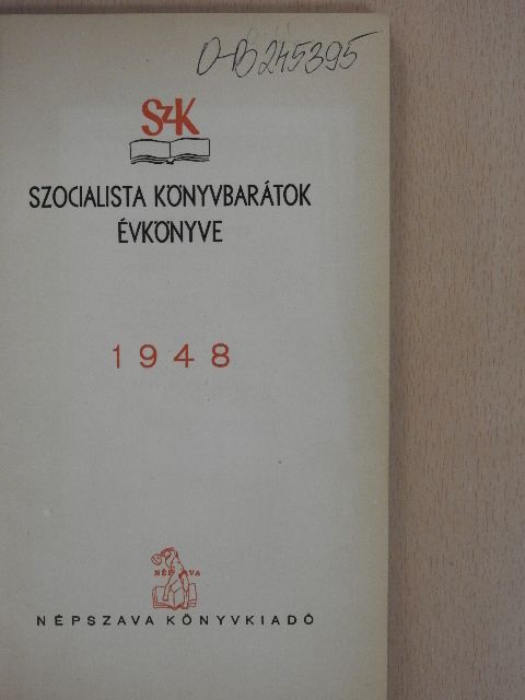 Lányi Margit - Szocialista Könyvbarátok Évkönyve 1948 [antikvár]