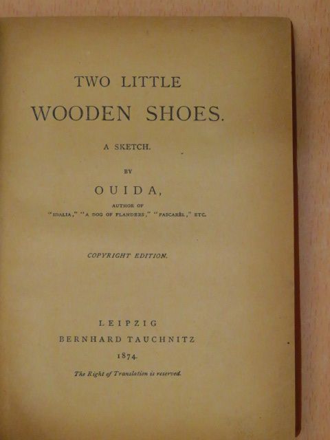 Ouida - Two little Wooden Shoes [antikvár]