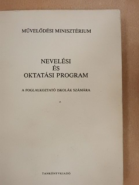 Kovács István - Nevelési és oktatási program [antikvár]