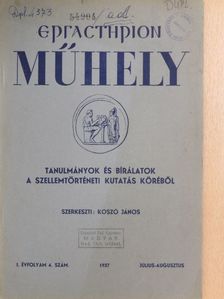 Bajomi Vilmos - Ergasterion Műhely 1937. július-augusztus [antikvár]