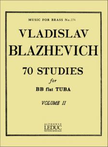 BLAZHEVICH, VLADISLAV - 70 STUDIES FOR BB FLAT TUBA VOLUME II
