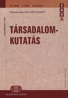 Kulcsár Kálmán - Társadalomkutatás 24.kötet 4. szám [antikvár]