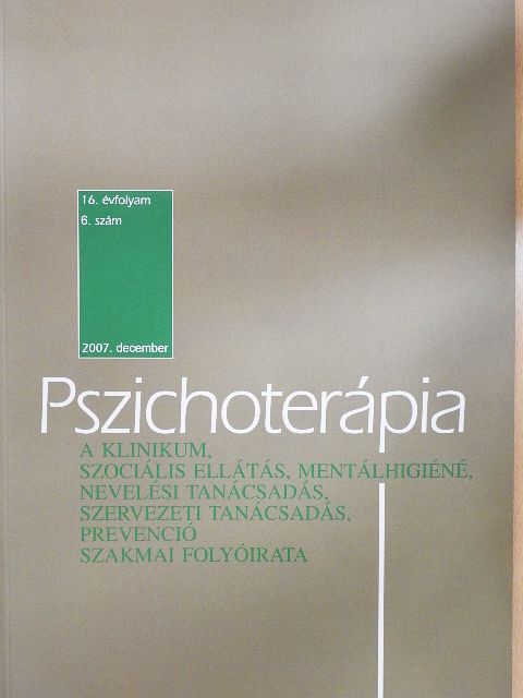 C. Molnár Emma - Pszichoterápia 2007. december [antikvár]