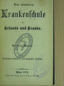 Ludwig Donin - Kleine christkatholische Krankenschule für Gesunde und Kranke (gótbetűs) [antikvár]