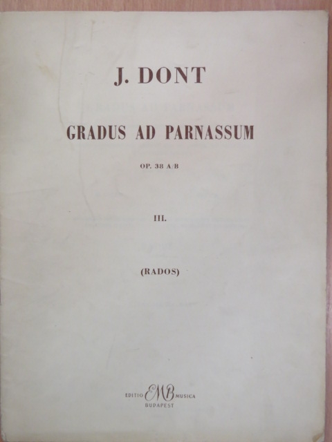 J. Dont - Gradus ad Parnassum III. [antikvár]