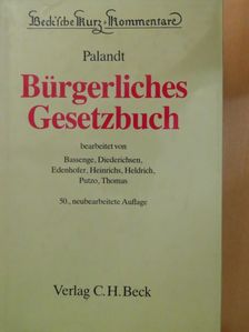 Palandt Bürgerliches Gesetzbuch [antikvár]