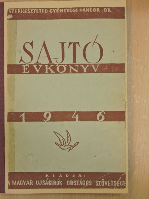 Bálint Imre - Sajtó évkönyv 1946 [antikvár]