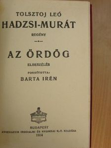 Tolsztoj Leó - Hadzsi-Murát/Az ördög [antikvár]