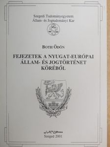Both Ödön - Fejezetek a nyugat-európai állam- és jogtörténet köréből [antikvár]