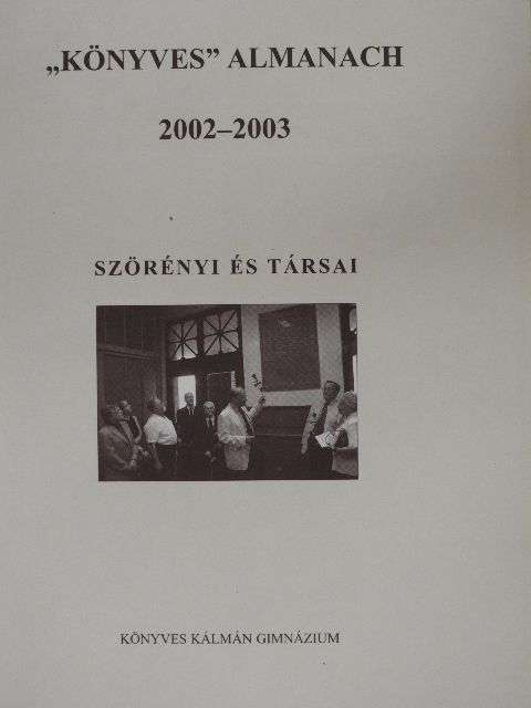 "Könyves" almanach 2002-2003/Appendix kiegészítés a "Könyves" Almanach 2002-2003 kötetéhez [antikvár]