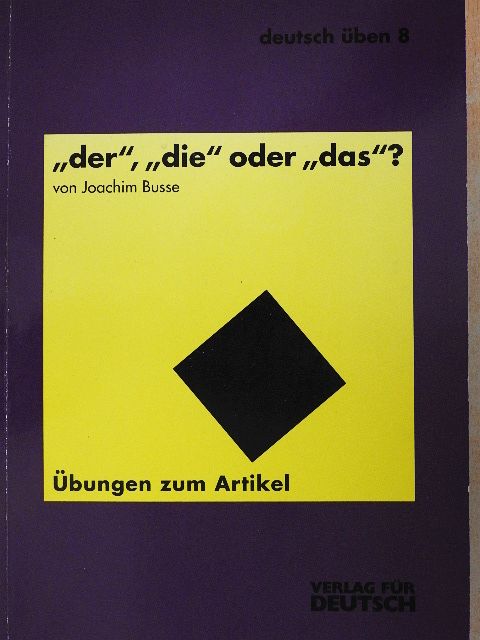Joachim Busse - "der", "die" oder "das"? [antikvár]