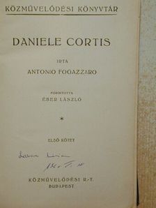 Antonio Fogazzaro - Daniele Cortis I-II. [antikvár]
