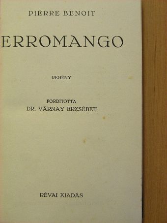 Pierre Benoit - Erromango [antikvár]