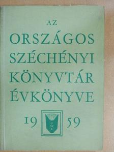 Barta Gábor - Az Országos Széchényi Könyvtár Évkönyve 1959 [antikvár]