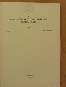 Déri M. - A Veszprémi Vegyipari Egyetem közleményei 7. kötet 4. füzet [antikvár]