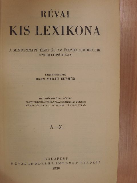 Révai kis lexikona A-Z [antikvár]