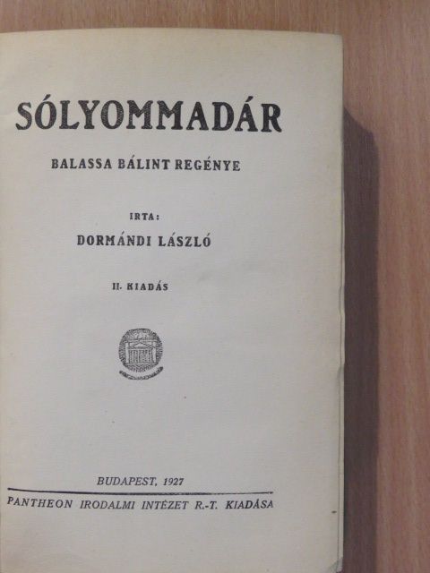 Dormándi László - Sólyommadár [antikvár]