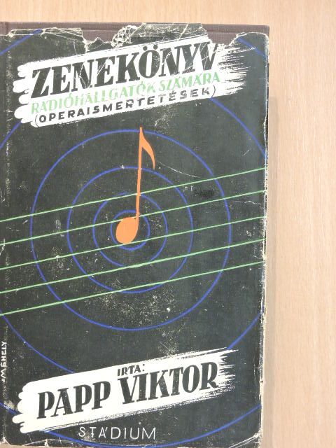 Papp Viktor - Zenekönyv rádióhallgatók számára - Operaismertetések [antikvár]