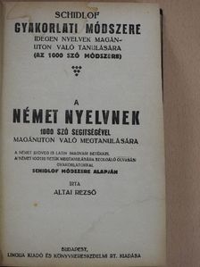 Altai Rezső - Schidlof gyakorlati módszere - Német 1-10. füzet [antikvár]