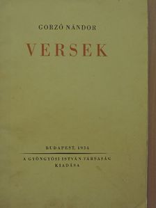 Gorzó Nándor - Versek [antikvár]